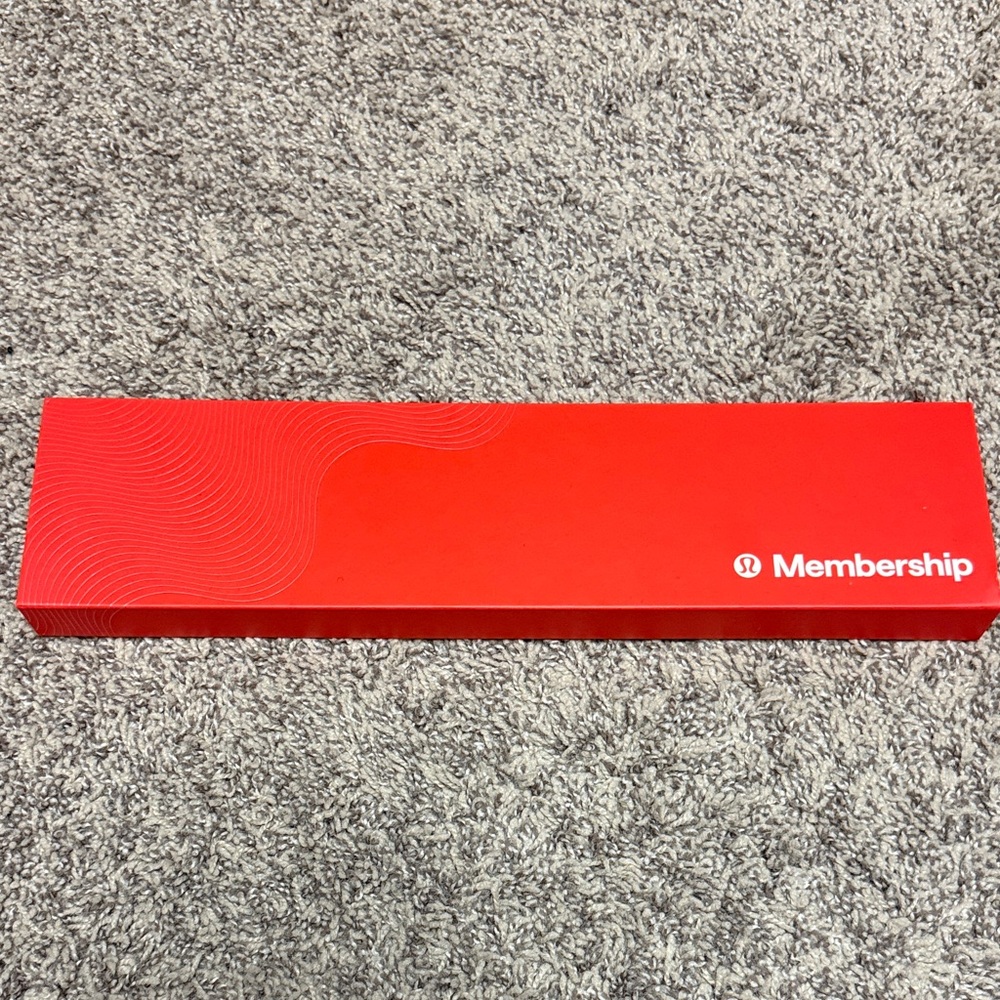 Lululemon Red Membership Box & Keychain